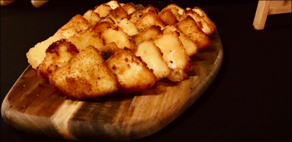 Textura de postre casero